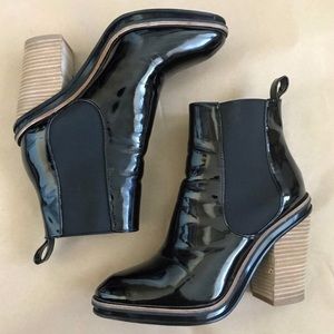 ALDO patent leather boots